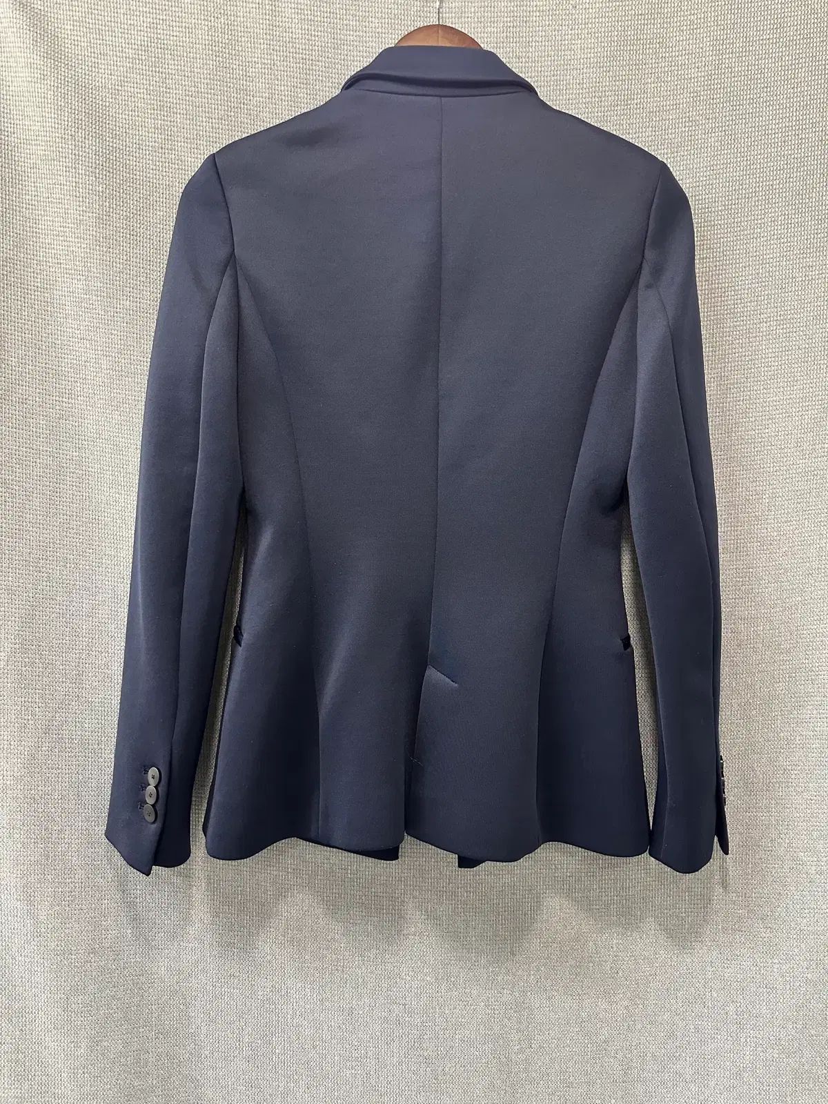 ZARA BASIC ネイビー テーラードジャケット - メルカリ ZARA BASIC 