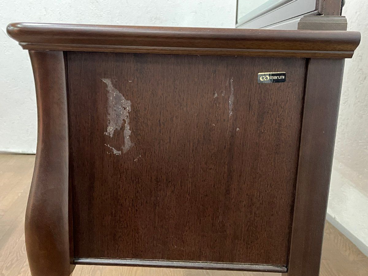 マルニ木工 maruni ベルサイユ ドレッサー 猫脚 鏡台 化粧台 椅子付き マルニ木工 maruni ベルサイユ ドレッサー 猫脚 鏡台 化粧台 椅子付き