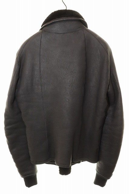 リックオウエンス Rick Owens 14AW INTARSIA SHEARING JACKET BLACK 48