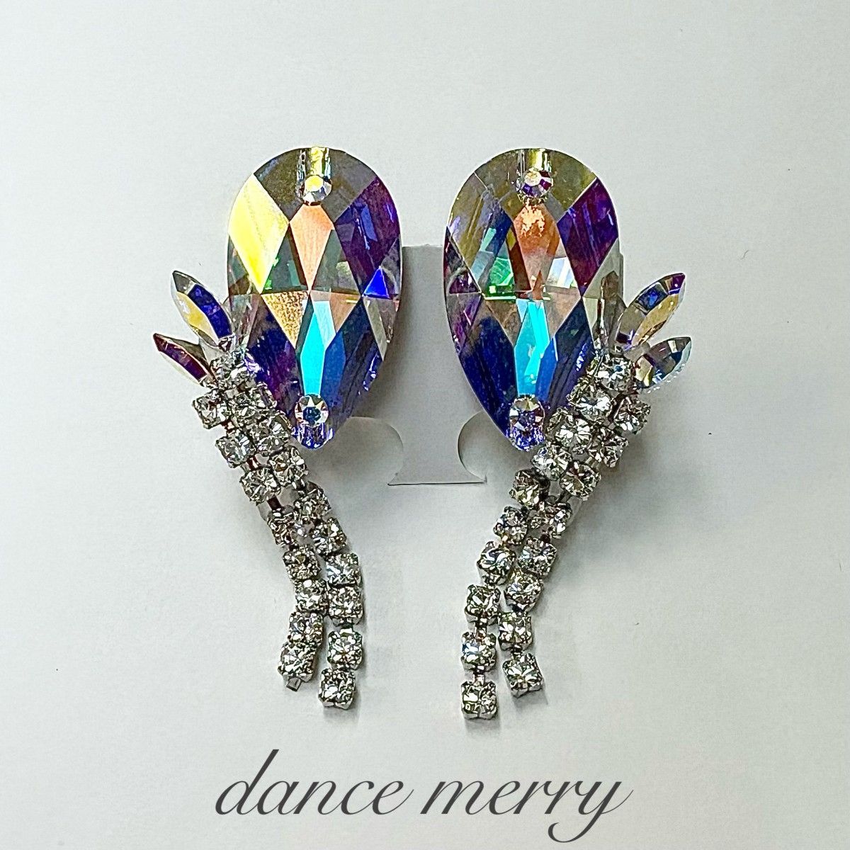 豪華　社交ダンス　スワロフスキー　イヤリング　ピンク　ウエディング　デモ　655 豪華 社交ダンス スワロフスキー イヤリング ピンク ウエディング デモ