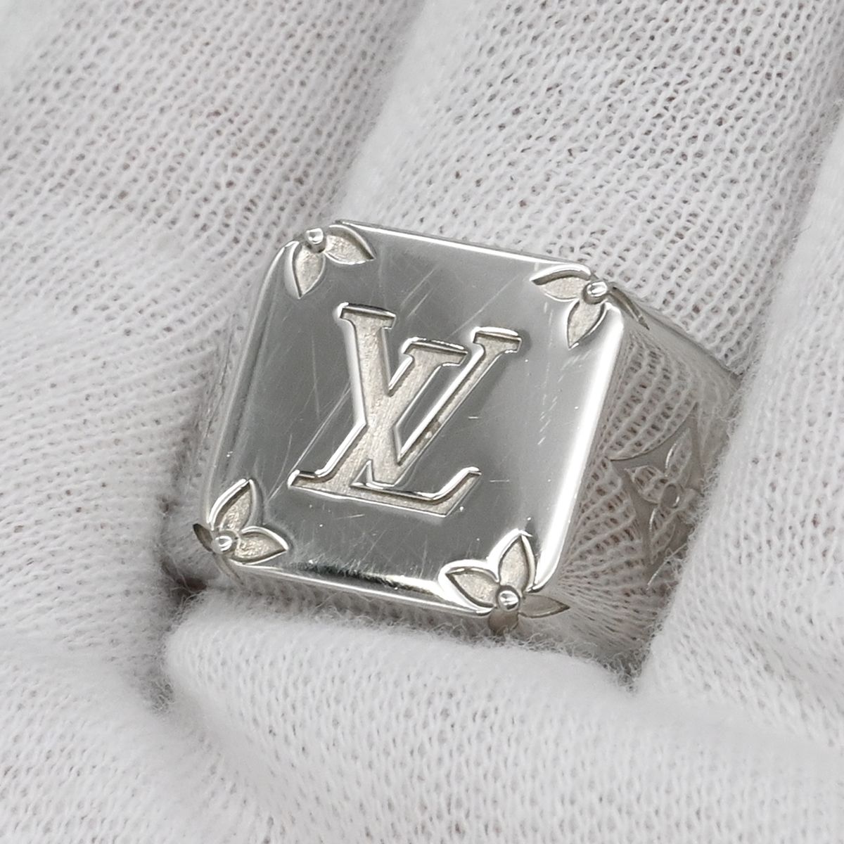 ルイヴィトン LOUIS VUITTON リング 指輪 シグネットリング メタル 