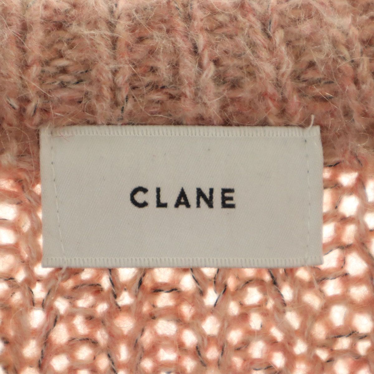 CLANE クラネ モヘヤブレンド 長袖 ニットカーディガン 1 ピンク
