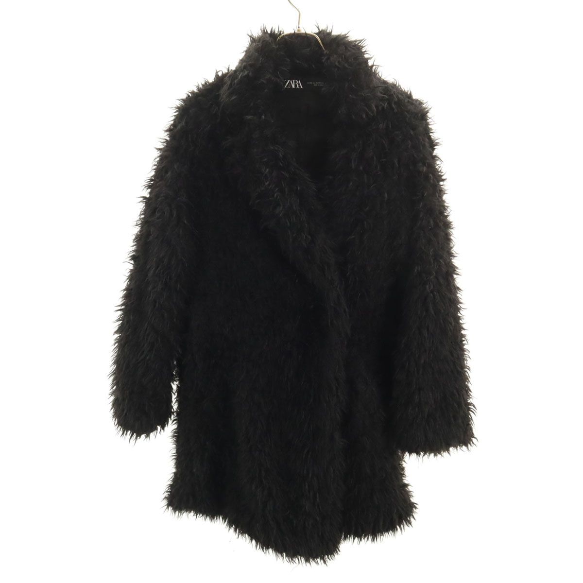 ムートン zara ファーコート ZARA フェイク ファー ジャケット