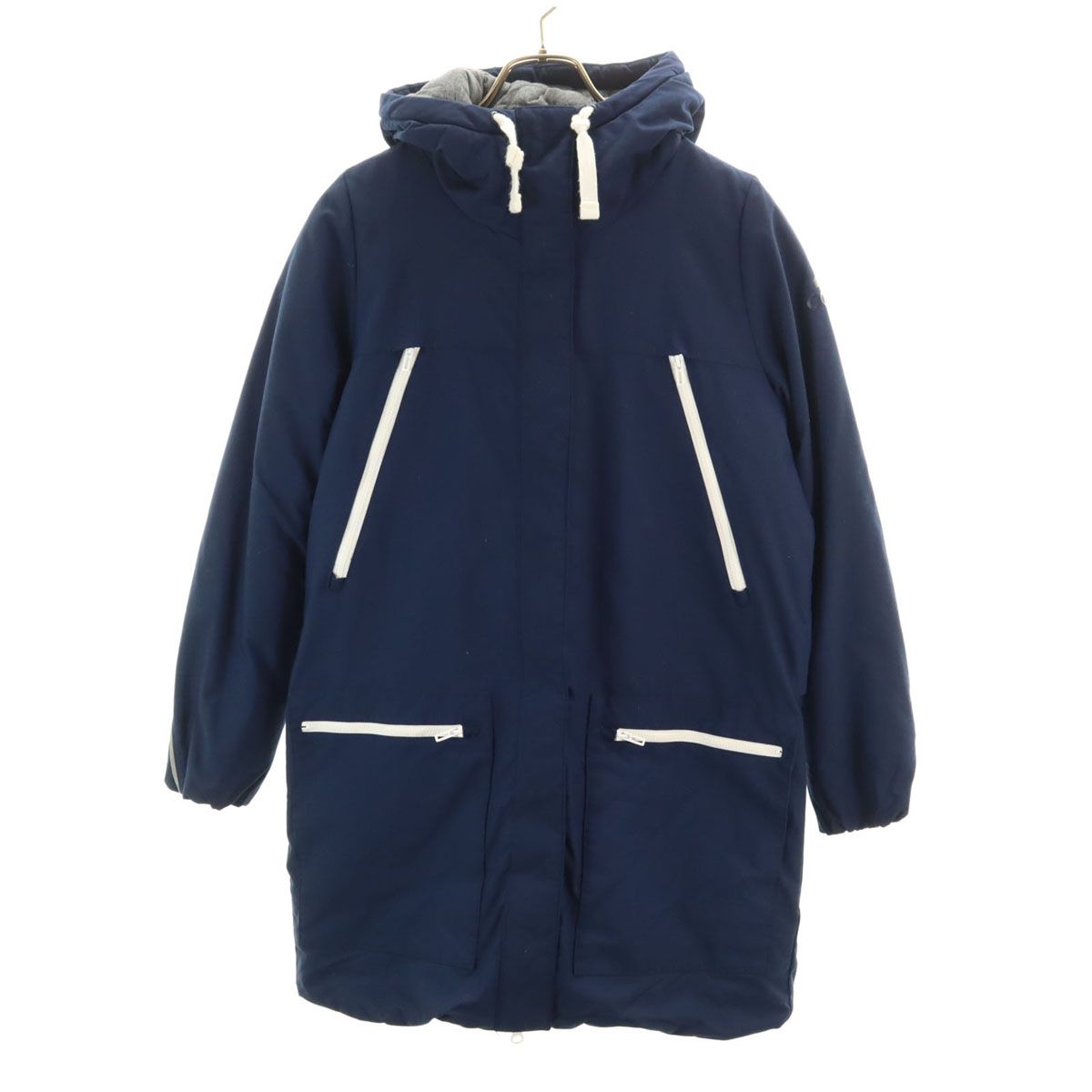 adidas アディダス 中綿コート M ネイビー レディース 古着 - メルカリ