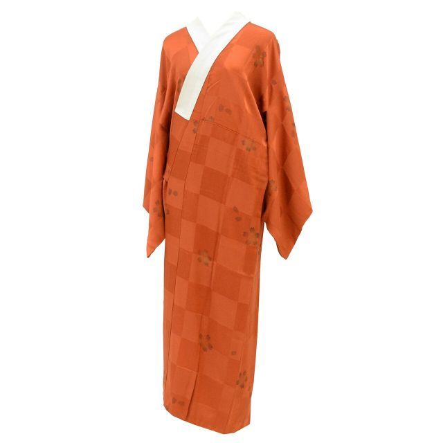 中古】 長襦袢 袖無双 正絹 リサイクル長襦袢 仕立て上がり 裄65cm