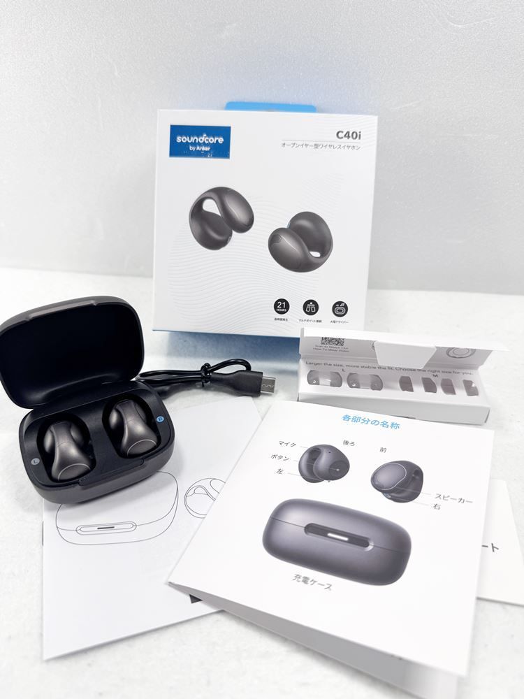 HY】【美品】【訳あり・右側音出ず】Anker Soundcore C40i オープン