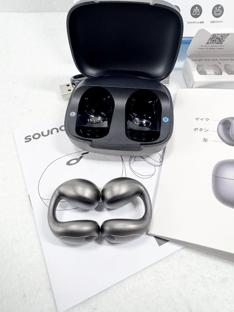 HY】【美品】【訳あり・右側音出ず】Anker Soundcore C40i オープン