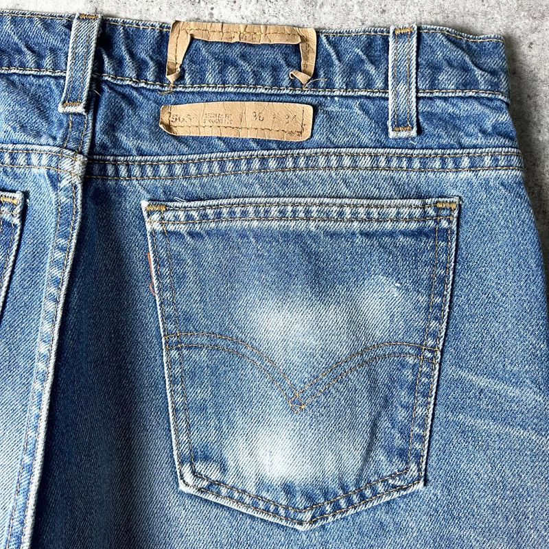 ヒゲ 90s Levis 505 デニム パンツ 36 34 / 90年代 リーバイス