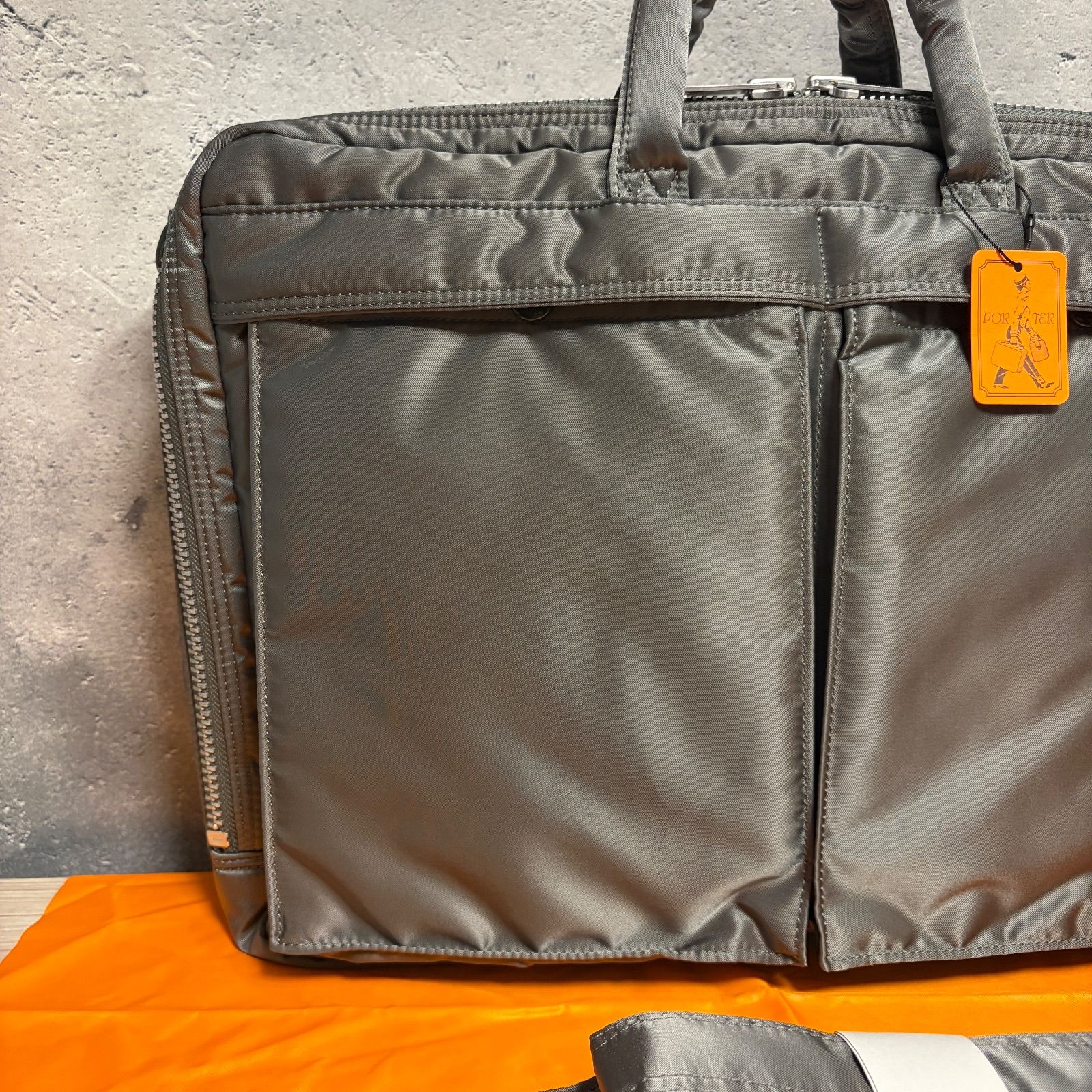 PORTER タンカー 2WAY ビジネスバッグ シルバーグレー 未使用