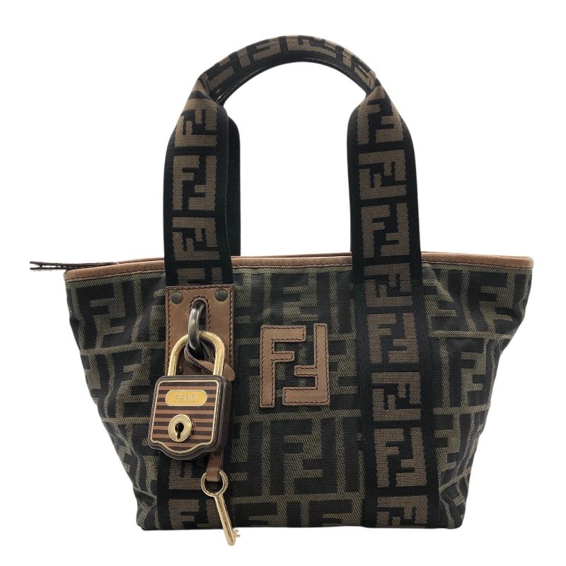 【FENDI】ビジネスバッグ　ハンドバッグ　ズッカ柄　ジャガード 中古・古着通販】FENDI (フェンディ) ズッカジャガード 2WAYショルダー
