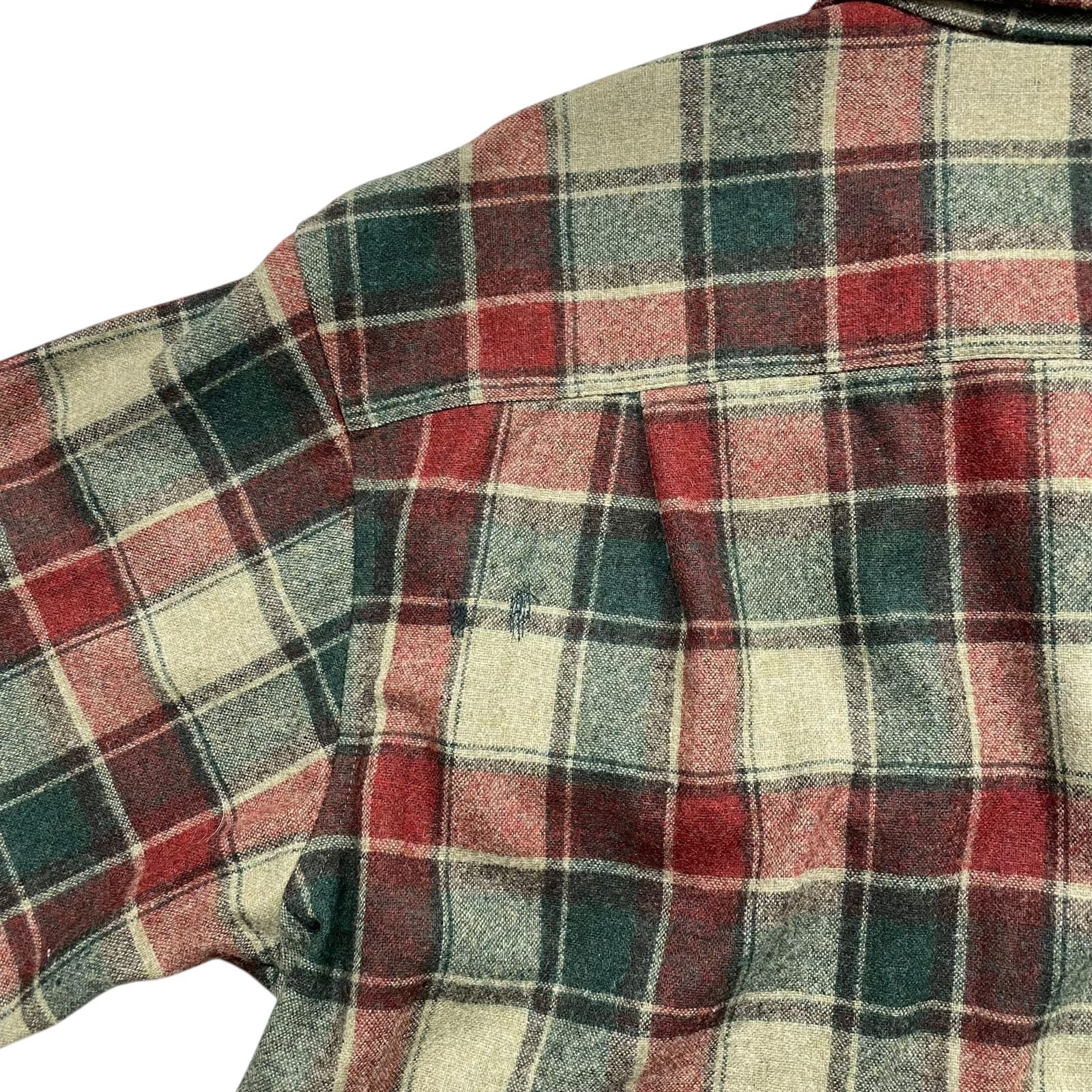 00s ペンドルトン ウール ボード シャツ チェック 開襟 サイズ M