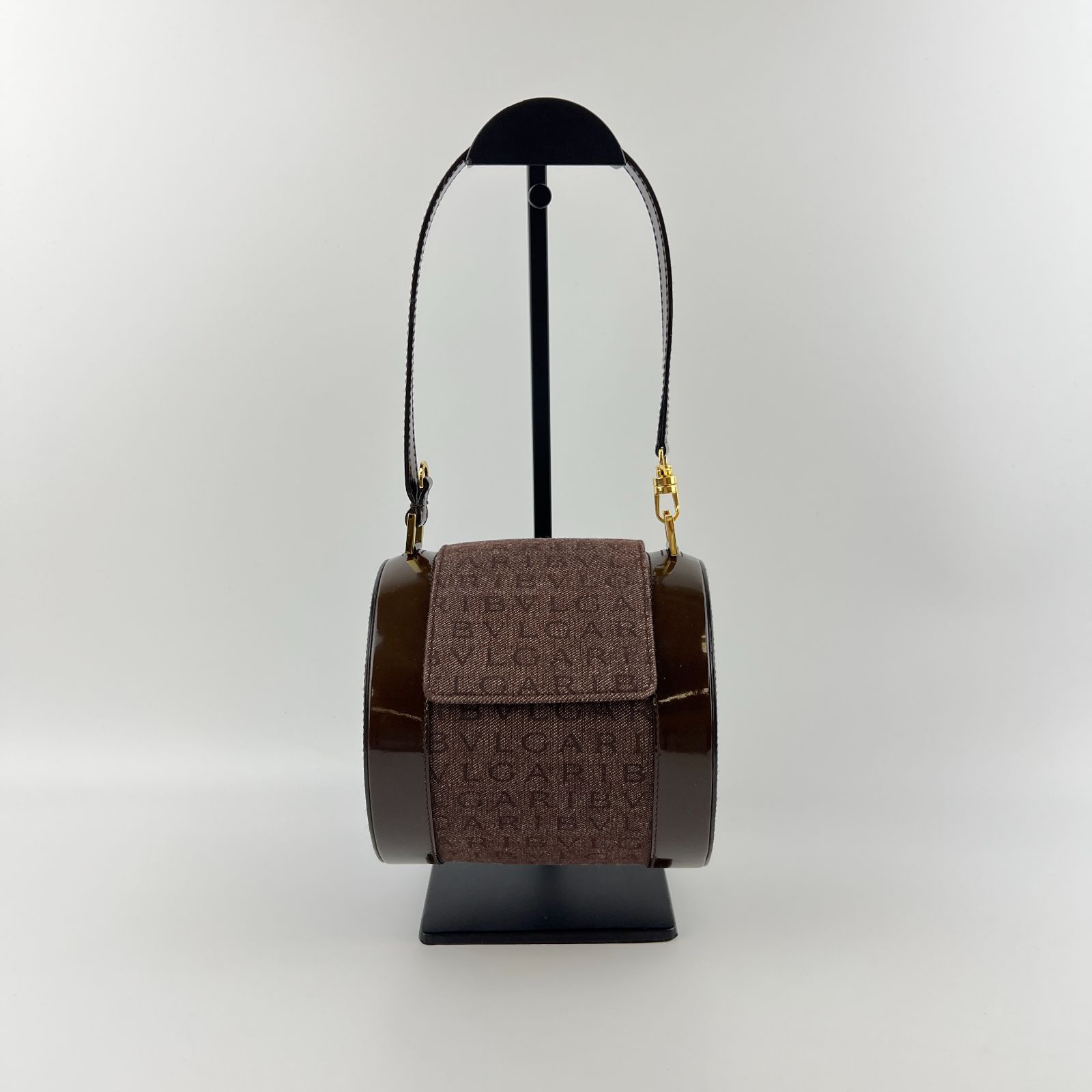 中古】BVLGARI ブルガリ ビーゼロワンロゴマニア ハンドバッグ