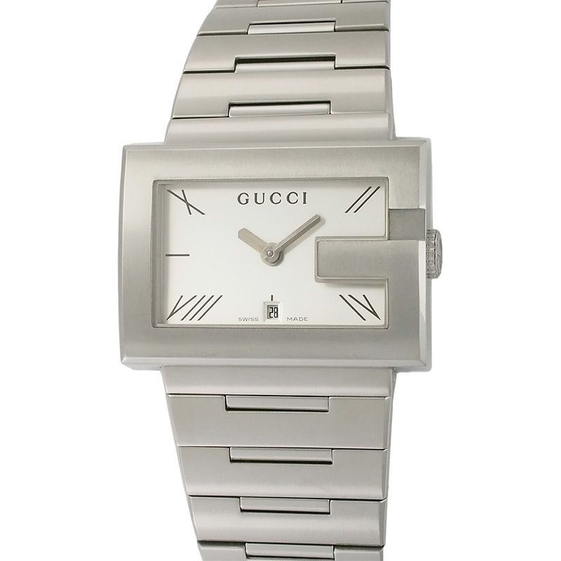 グッチ GUCCI Gレクタングル 100M SS メンズ 仕上済