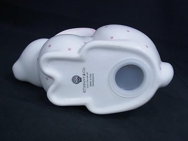 □美品□ TIFFANY＆Co ティファニー ピンクラビット うさぎ 貯金箱