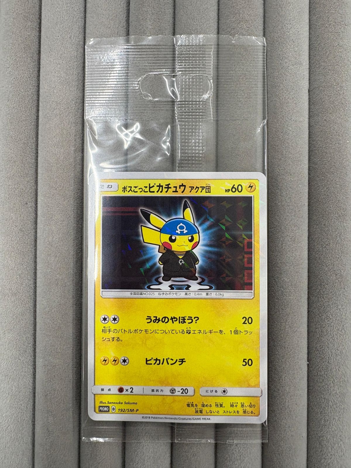 【早い者勝ち‼︎】ボスごっこピカチュウ アクア団　192/SM-P PSA10】ボスごっこピカチュウ アクア団 PSA10鑑定済〕ボスごっこ