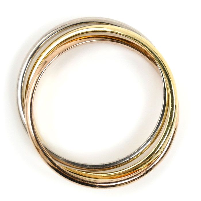 CARTIER カルティエ K18YG/PG/WG トリニティ リング・指輪 10号 50 3.2