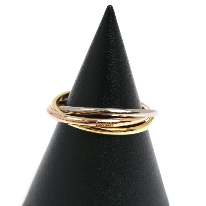 CARTIER カルティエ K18YG/PG/WG トリニティ リング・指輪 10号 50 3.2