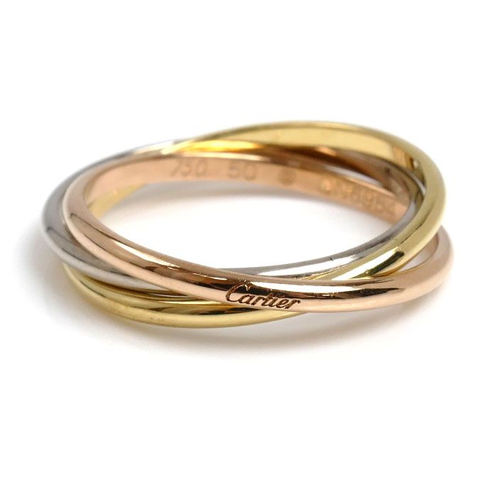 カルティエ トリニティリング クラシック 50 10号 K18YG/WG/PG カルティエ トリニティリング クラシック 50 10号 K18YG/WG/PG - メルカリ