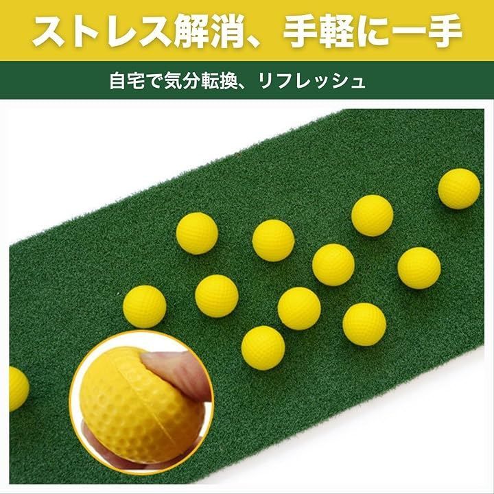 SESHIS ゴルフ インパクト ボール ゴルフ練習器具 アプローチ練習 黄色