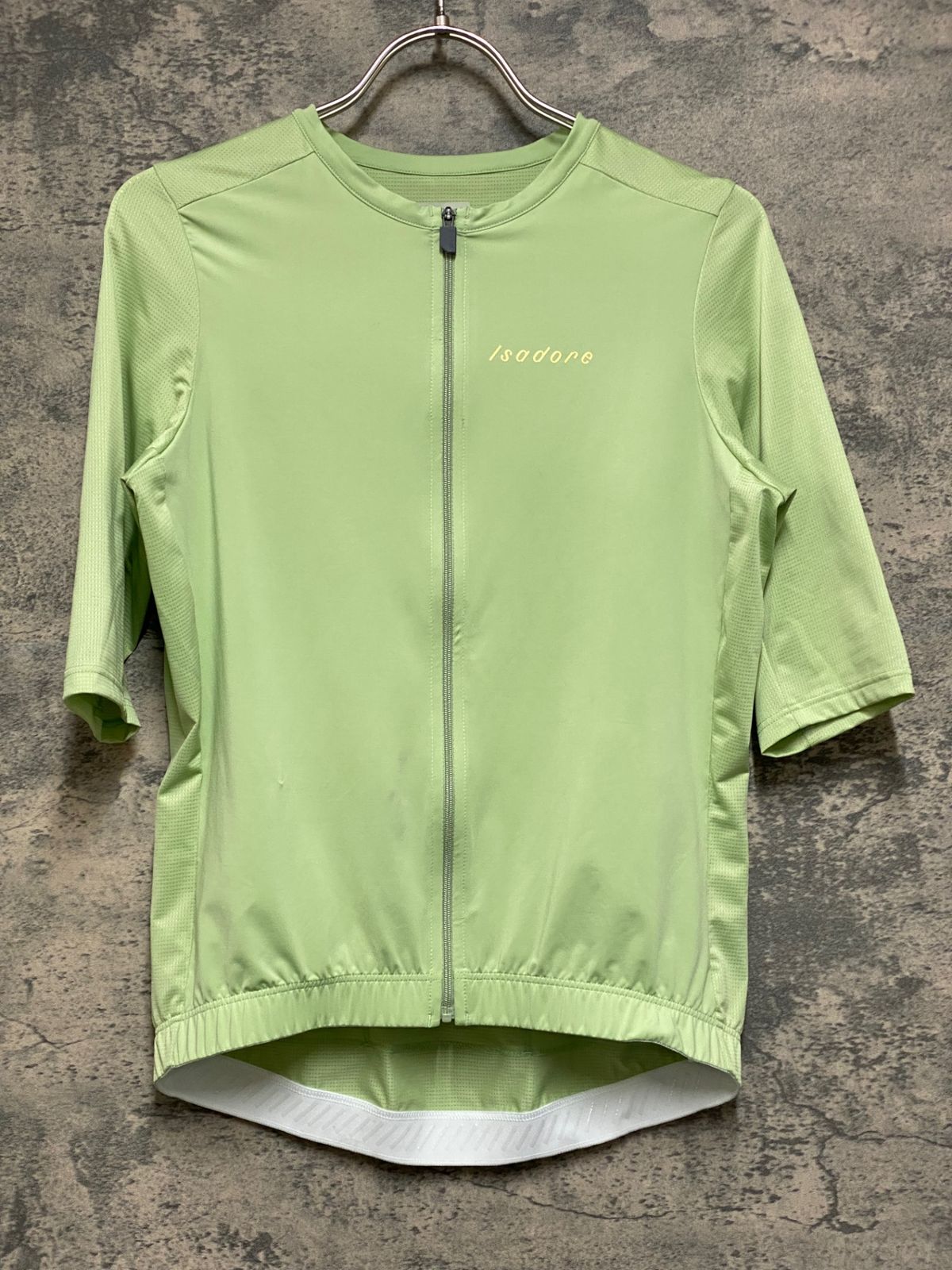 激レア イザドア Isadore サイクリングウェア グリーン メッシュ 半袖 人気サイクルウェア イザドア取扱開始記念♪ISADOREでカフェライドに行