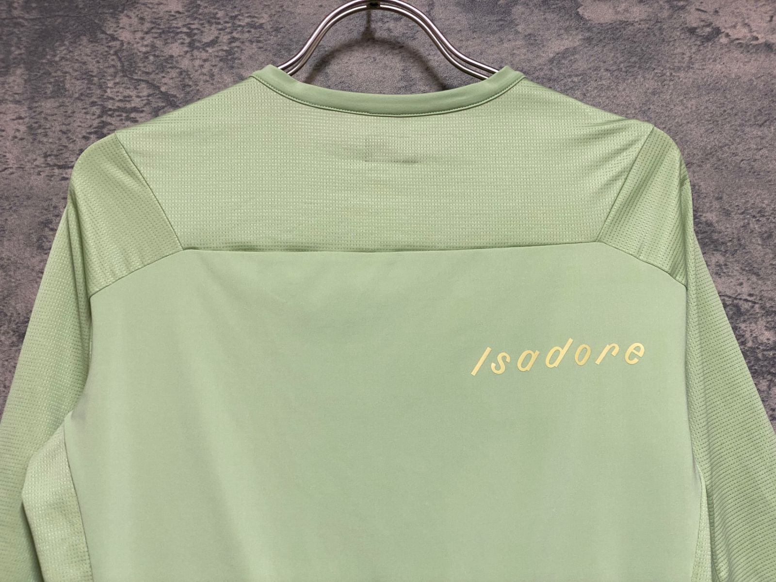 JQ127 イザドア Isadore DEBUT JERSEY 半袖 サイクルジャージ 黄緑 M