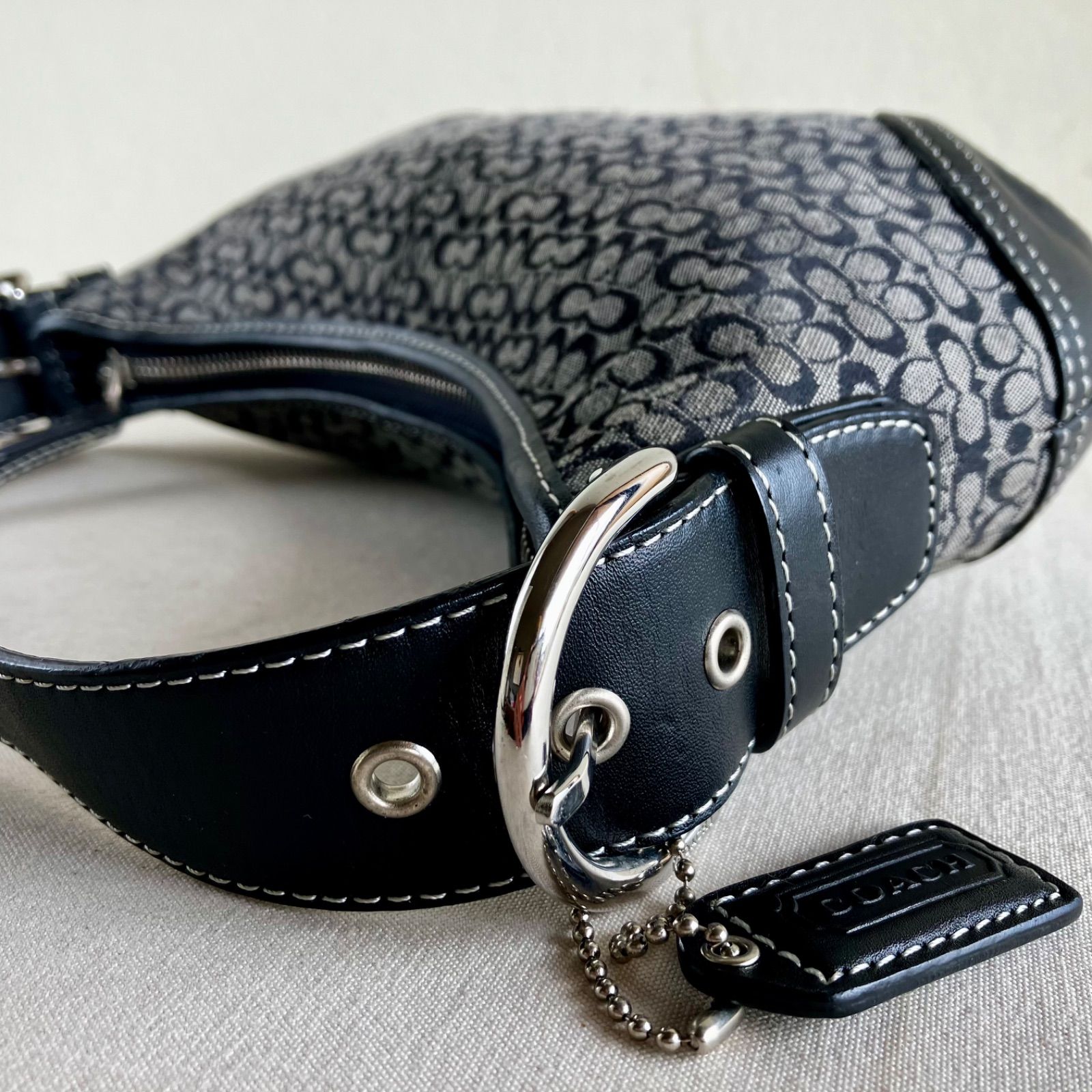 COACH Y2K Vintage Soho Signature Mini Small Hobo Shoulder Bag 