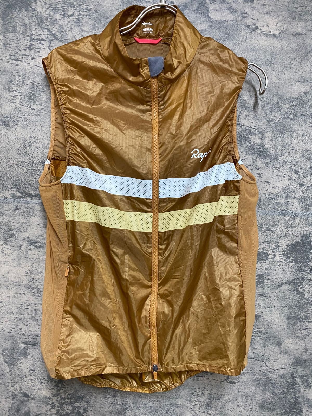 【格安，大人気】 JT078 ラファ Rapha BREVET GILET ジレ 茶 M サイクルジャージ