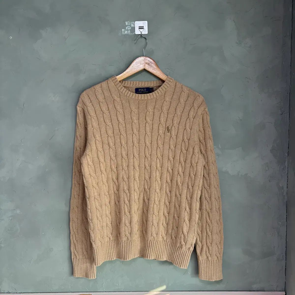 RALPH ラルフローレン POLO LAUREN ケーブル編み セーター ベージュ
