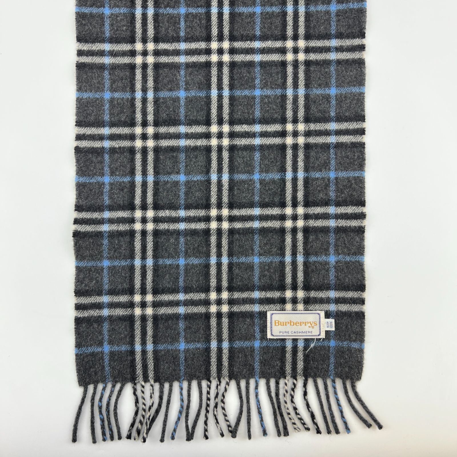 中古】BURBERRY バーバリー ノバチェック マフラー カシミヤ マルチ