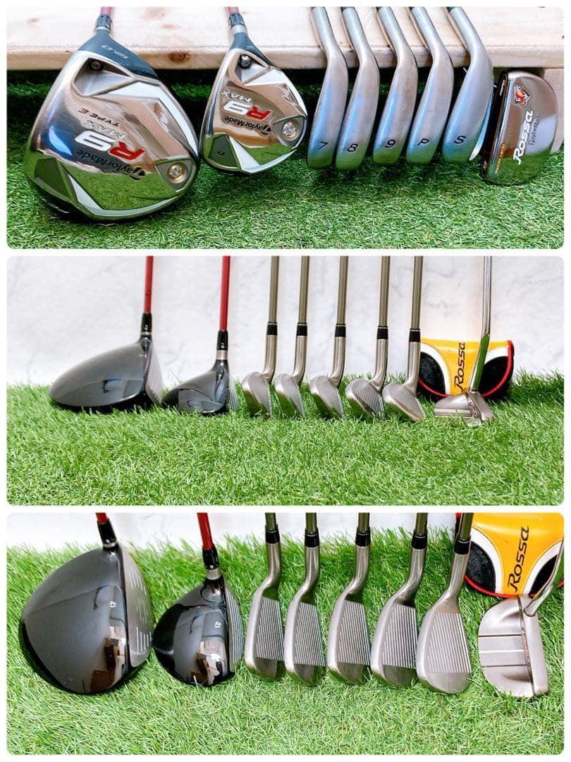 【バッグ無し】テーラーメイド R9 レディースゴルフセット 美品！ 初心者 レンタル] テーラーメイド 21 RBZ クラブセット レディース - Rentio