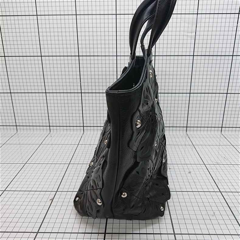 ユキコハナイ フォーマルバッグ＊ブラック 黒 本革 レザー 冠婚葬祭 