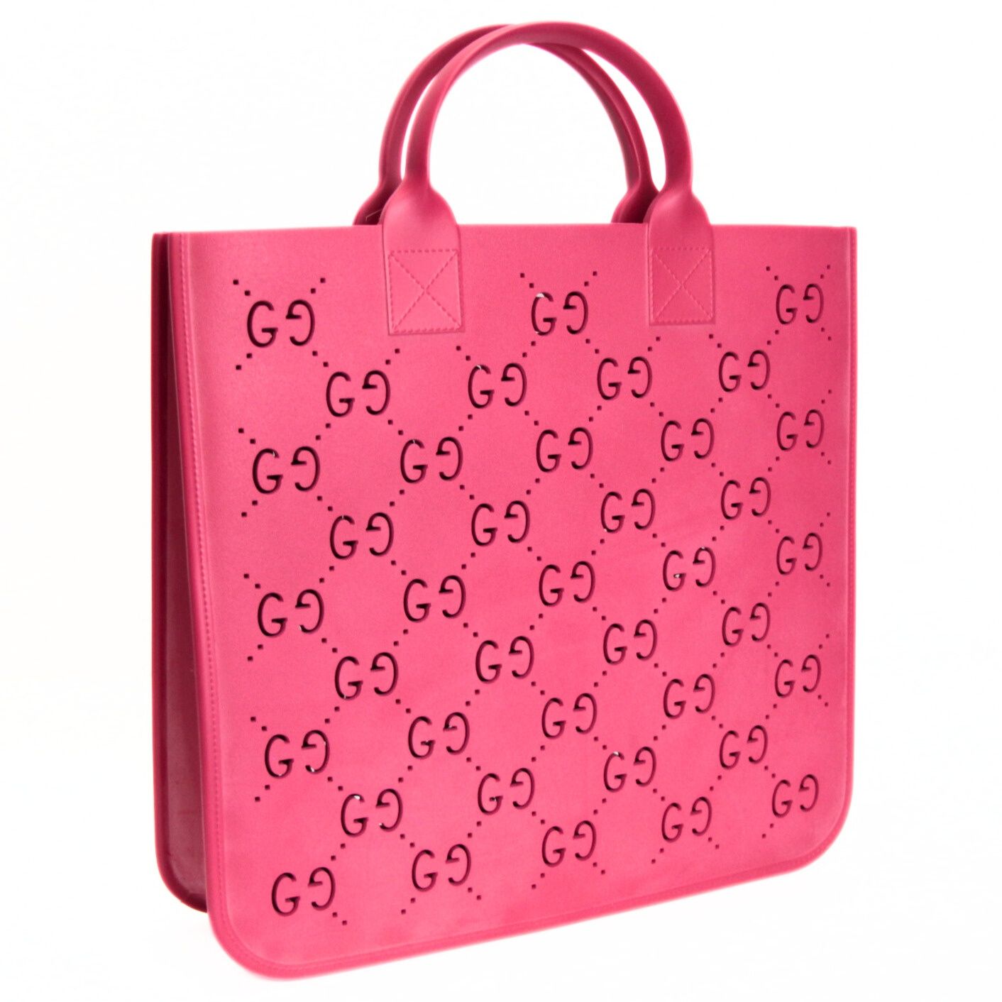グッチ GUCCI GGスプリーム チルドレンズ トートバッグ ラバー 赤