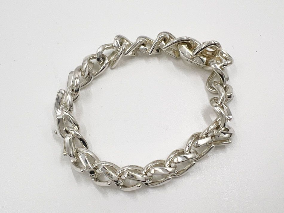 ティファニー TIFFANY&Co. フォージリンク 72549309 リング 指輪 スターリングシルバー メンズ レディース ユニセックス  人気【中古】【Aランク】｜ティファニー リング フォージ スターリングシルバー 箱 カード 【美品】　Tiffany ティファニー　フォージ　リング　スターリングシルバー