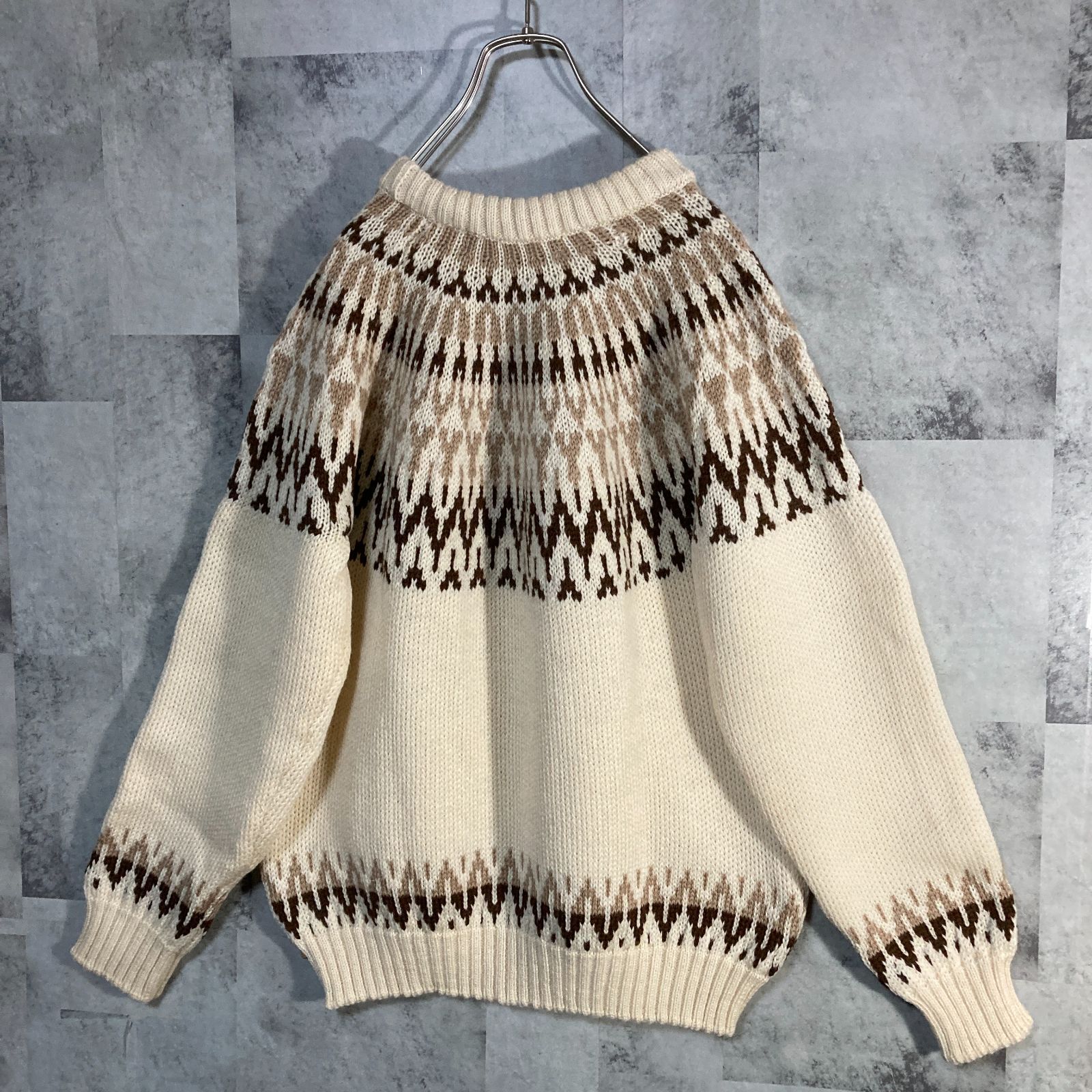 英国製 Guernsey WOOLLENS ガンジーウーレンズ ガンジーセーター 