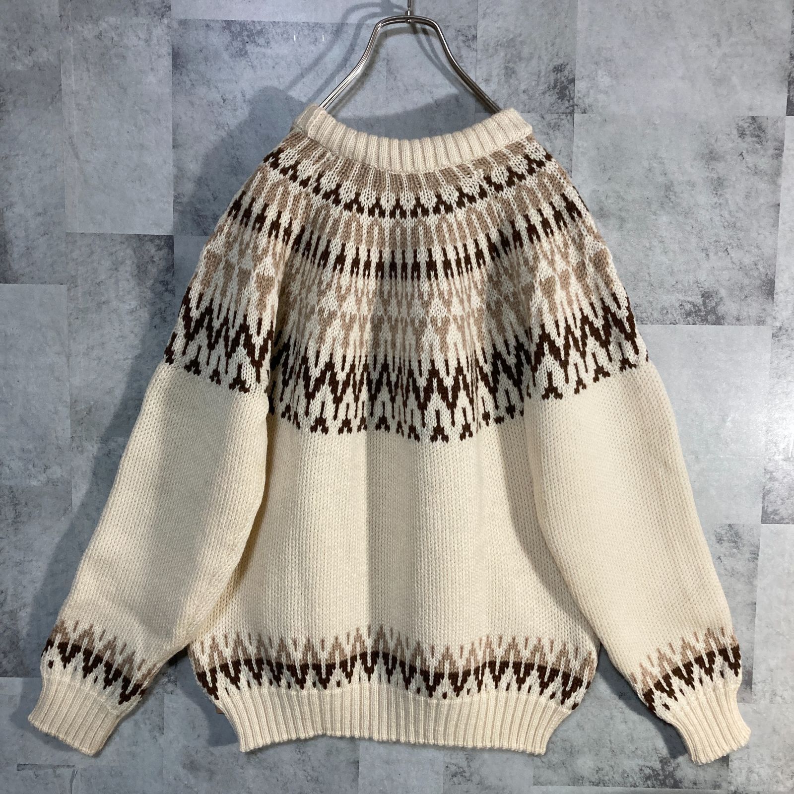 英国製 Guernsey WOOLLENS ガンジーウーレンズ ガンジーセーター 
