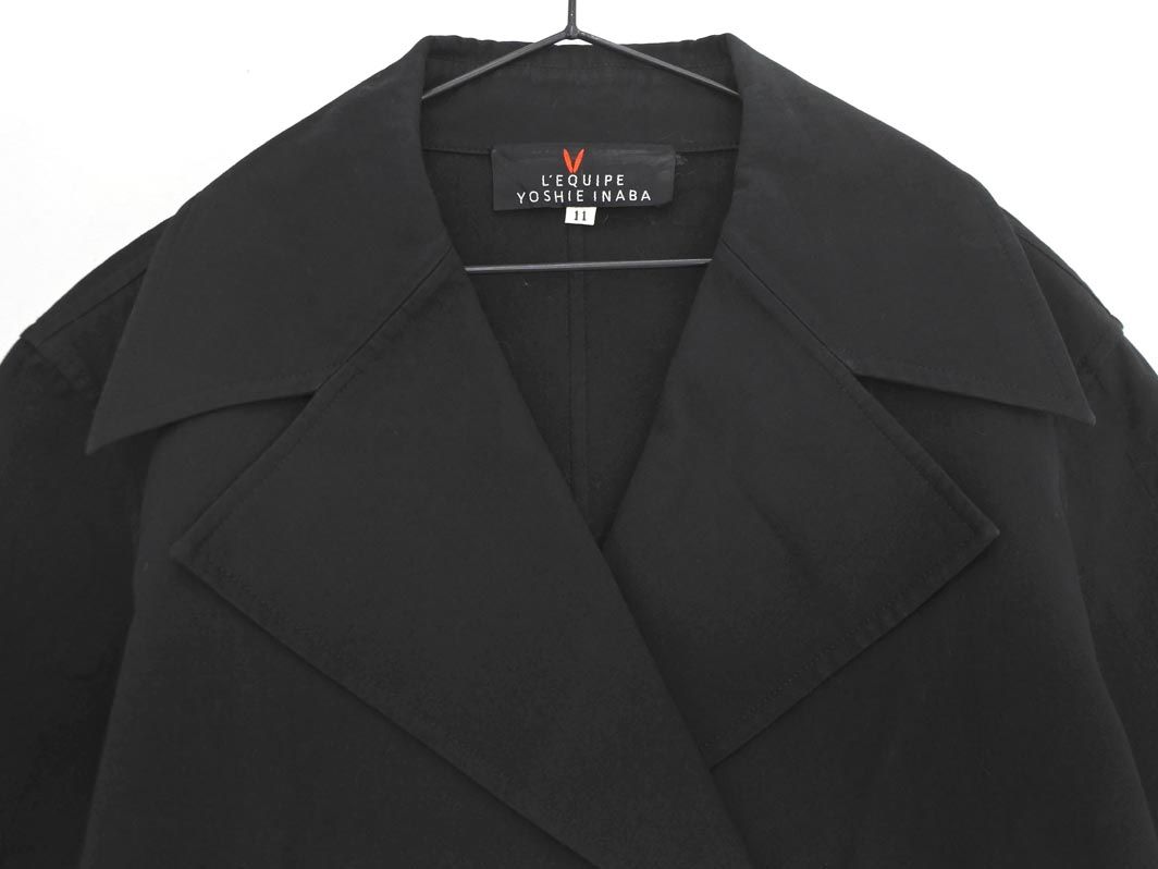yoshie inaba ヨシエイナバ L EQUIPE ショート コート size11/黒