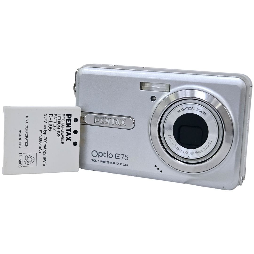 『箱付き美品』PENTAN Optio E75（シルバー）ペンタックス 良品】 PENTAX ペンタックス Optio E75 #20130 - メルカリ