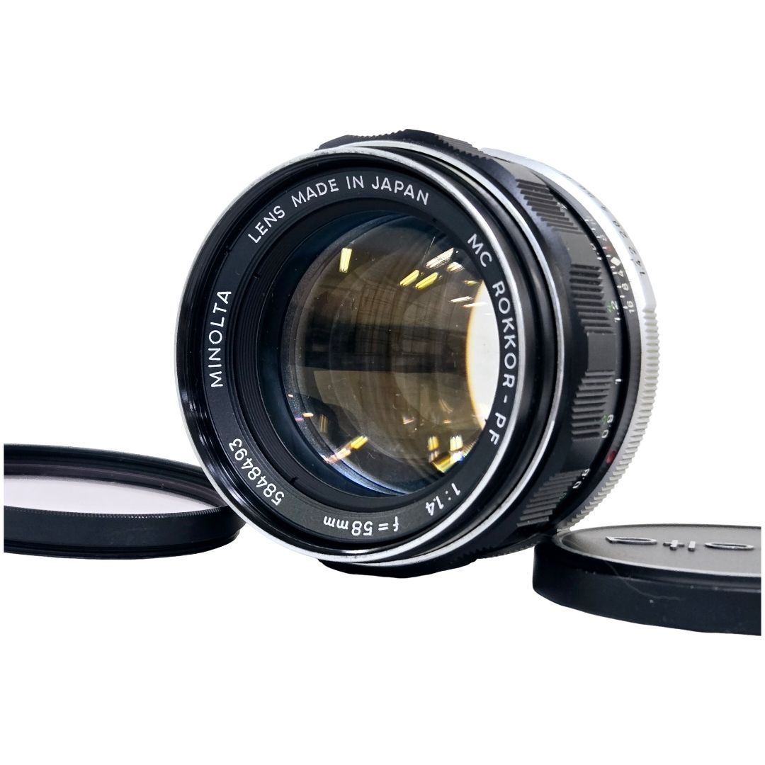良品】 MINOLTA ミノルタ MC ROKKOR-PF 58mm F1.4 #20886 - メルカリ