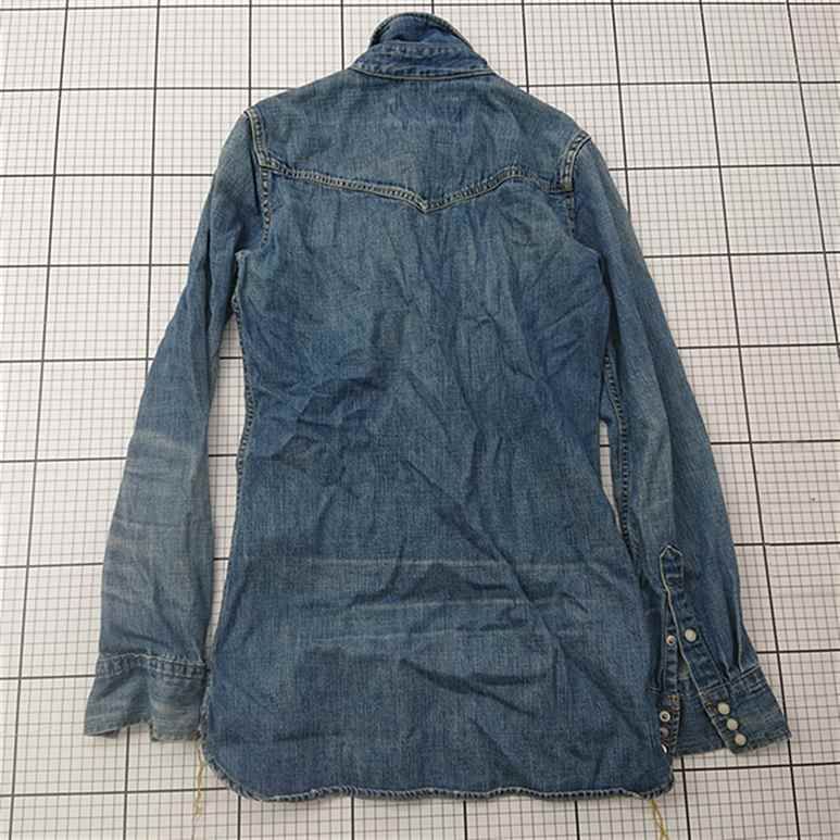 ◇ ⊇ レミレリーフ REMI RELIEF デニムウエスタンシャツ XS メンズ E