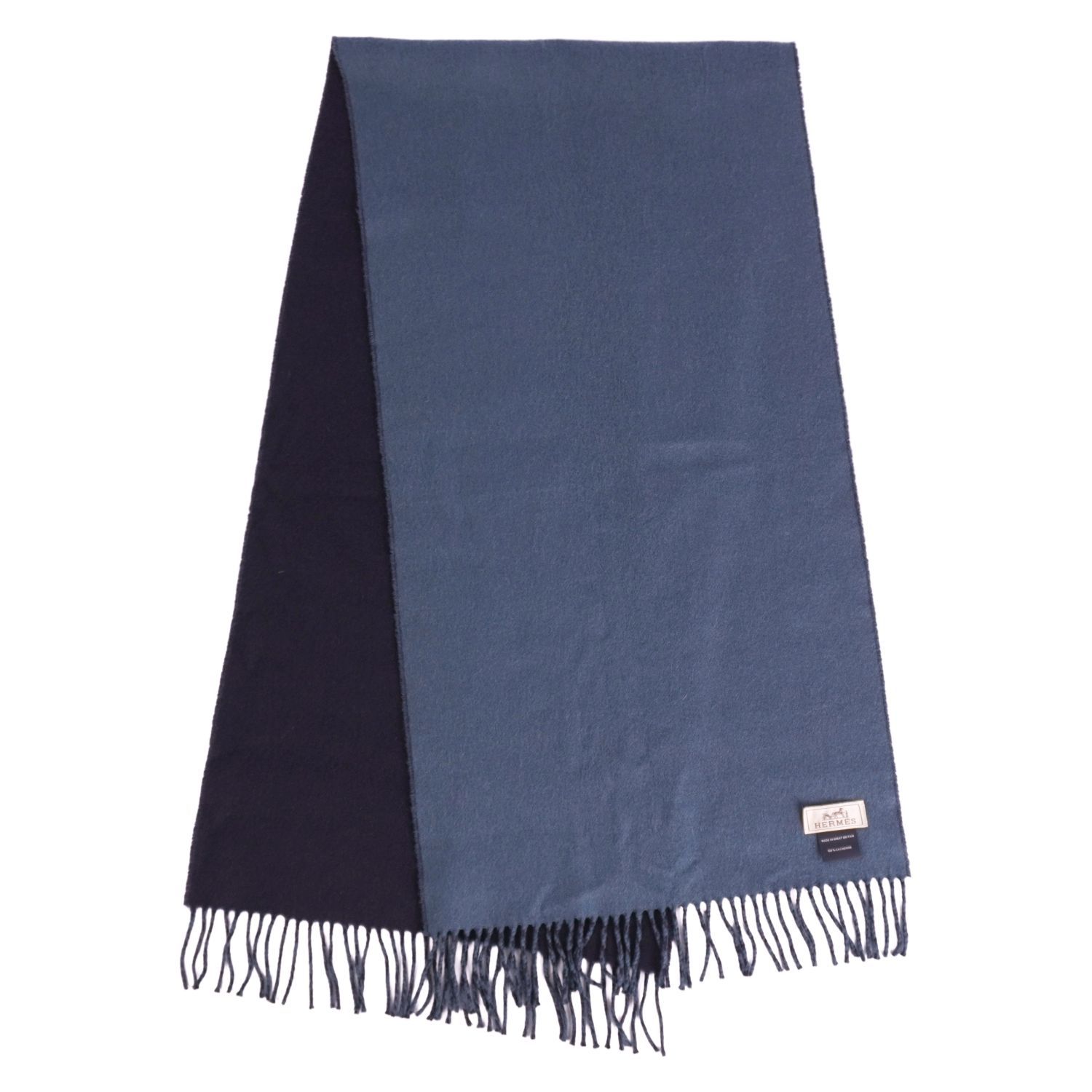 極美品 エルメス HERMES マフラー ストール ショール フリンジ