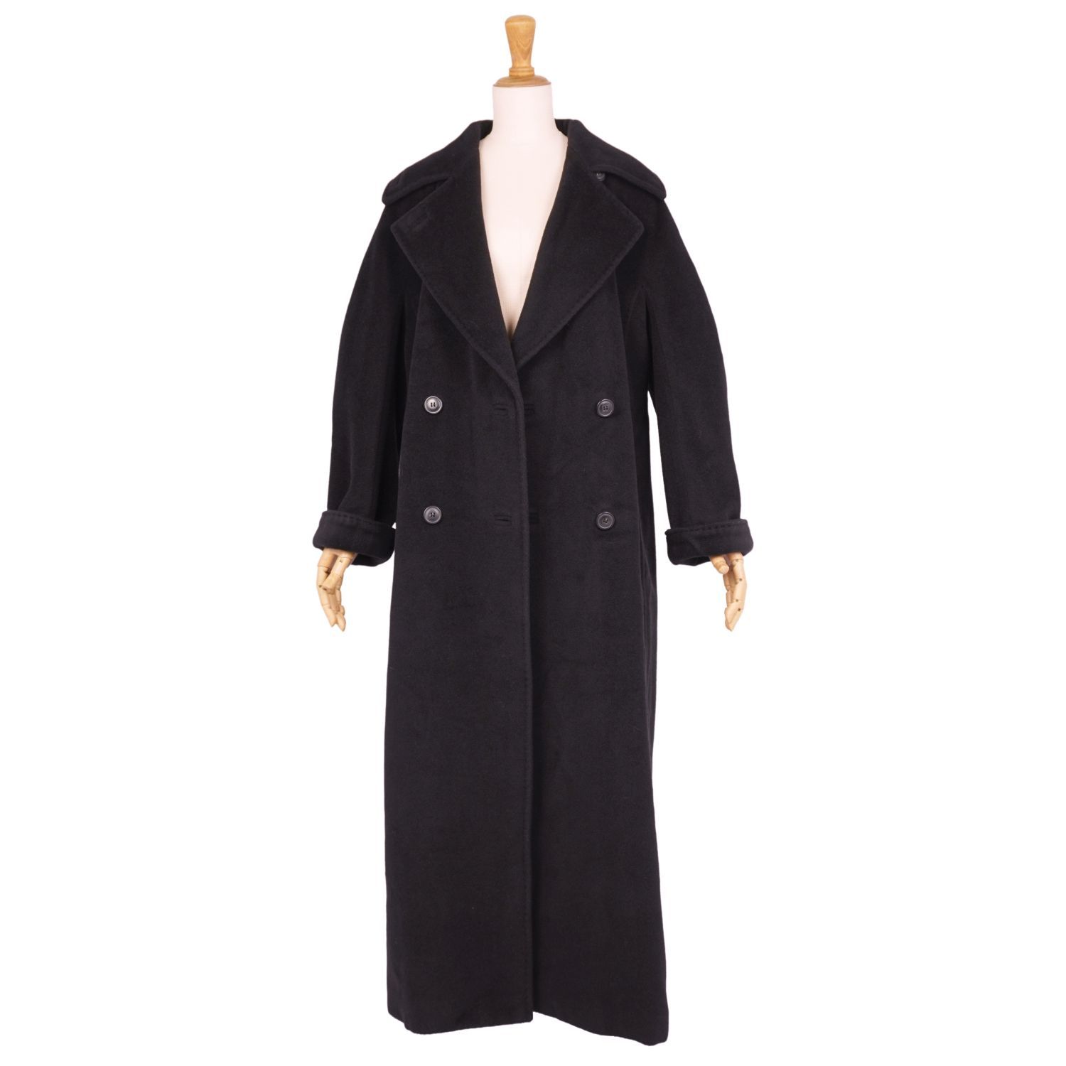 極美品 マックスマーラ Max Mara 白タグ ロングコート ダブルブレスト