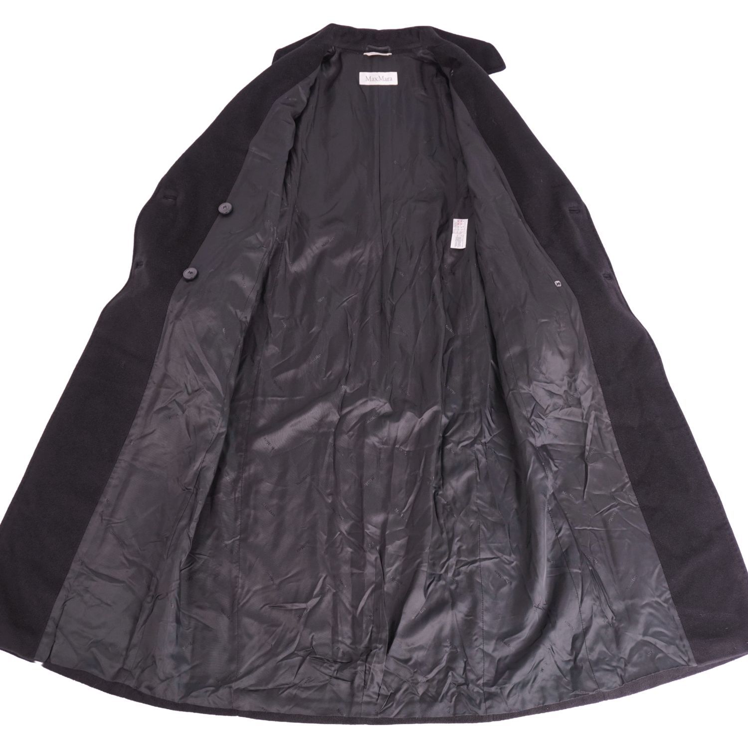 極美品 マックスマーラ Max Mara 白タグ ロングコート ダブルブレスト