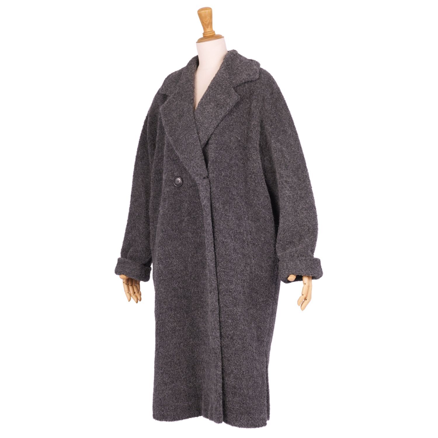 極美品 マックスマーラ Max Mara 白タグ ロングコート ダブルブレスト