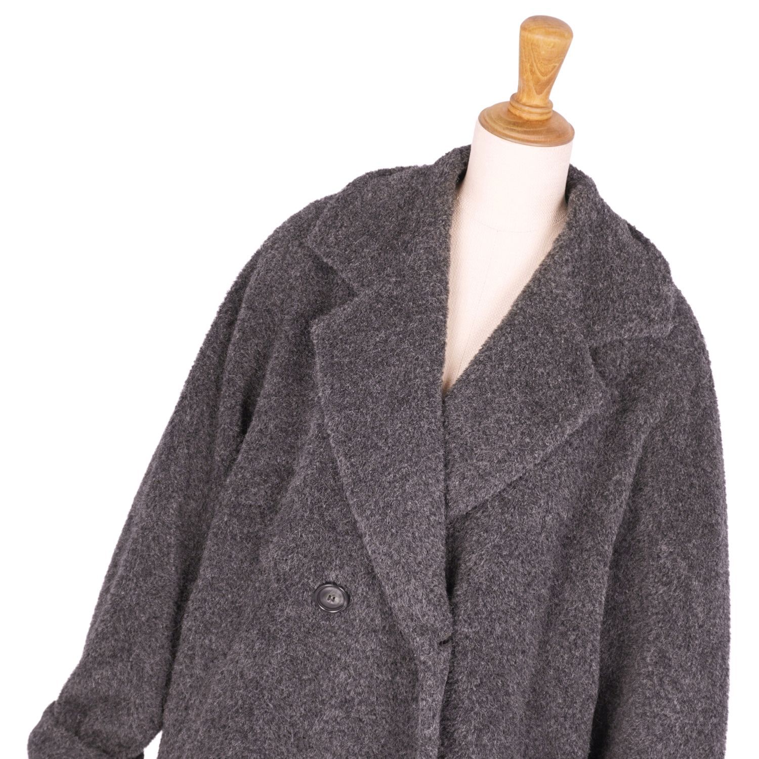 極美品 マックスマーラ Max Mara 白タグ ロングコート ダブルブレスト