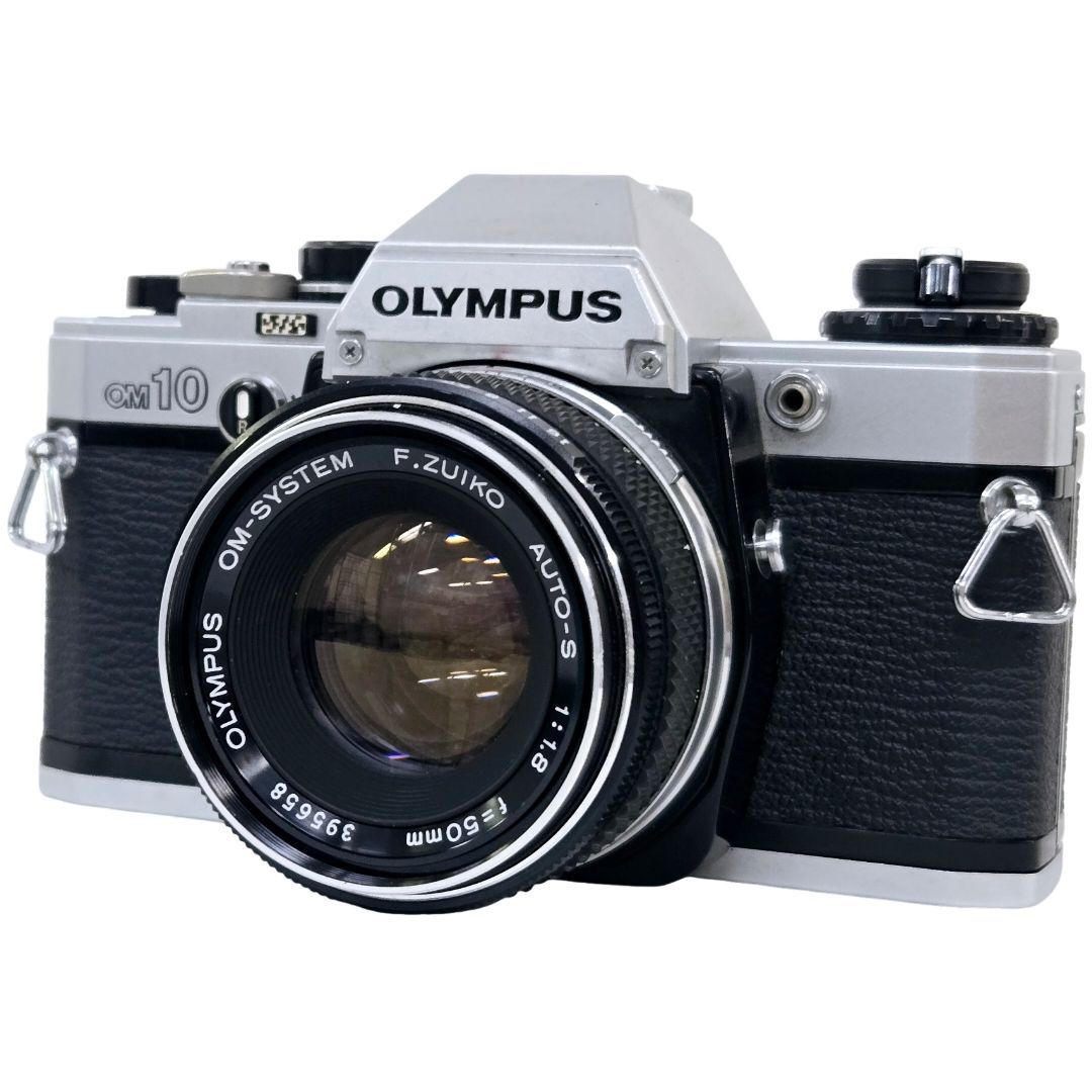 オリンパス Olympus OM-2N + 50mm F1.8 OLYMPUS OM-2 一眼レフカメラ 50mm f1.8レンズ、ケース付き およそ半