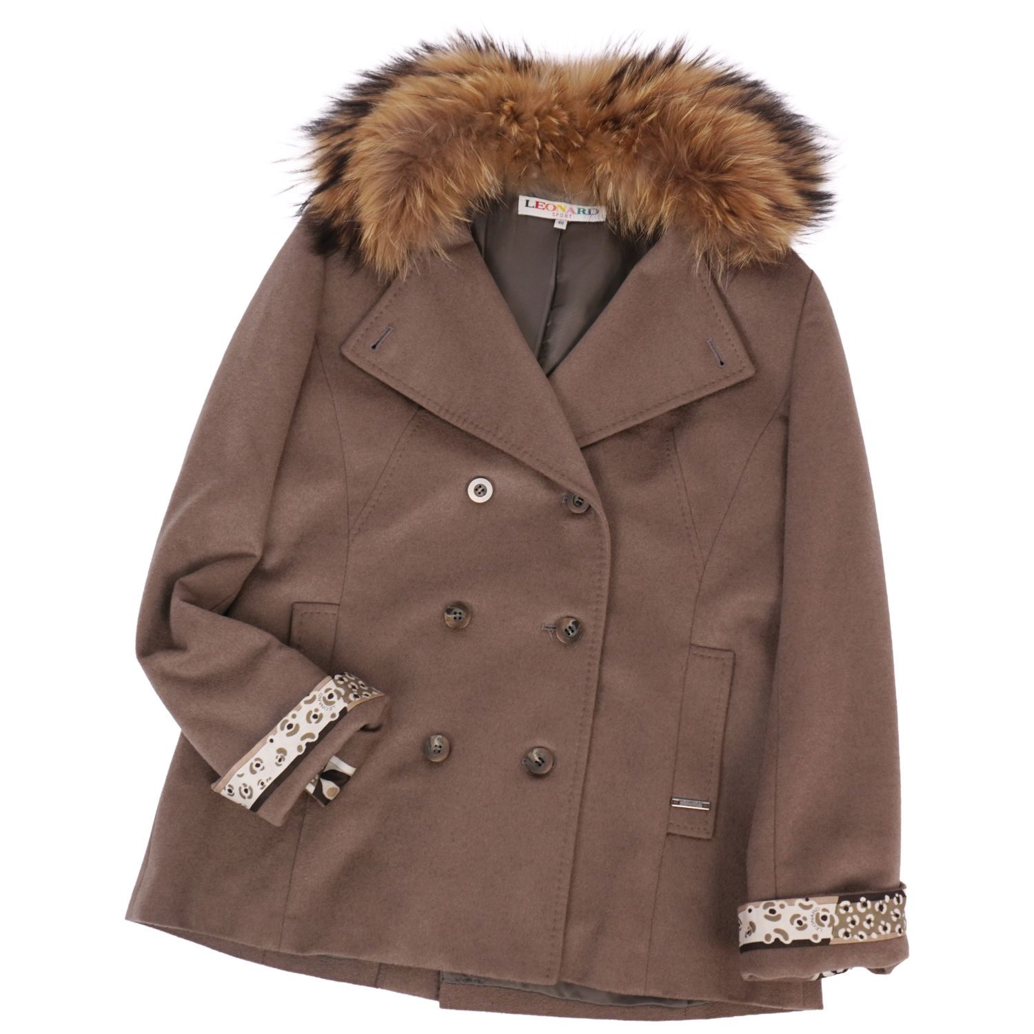 極美品 レオナール LEONARD SPORT ジャケット コート ダブルブレス