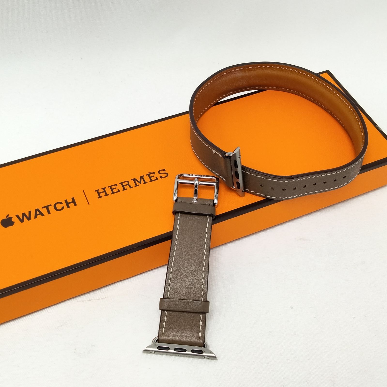 エルメス Apple Watch用 エトゥープレザーベルト - メルカリ