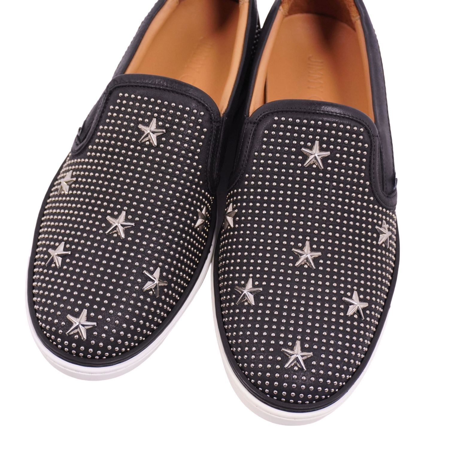 未使用 ジミーチュウ JIMMY CHOO スリッポン スニーカー スタースタッ 