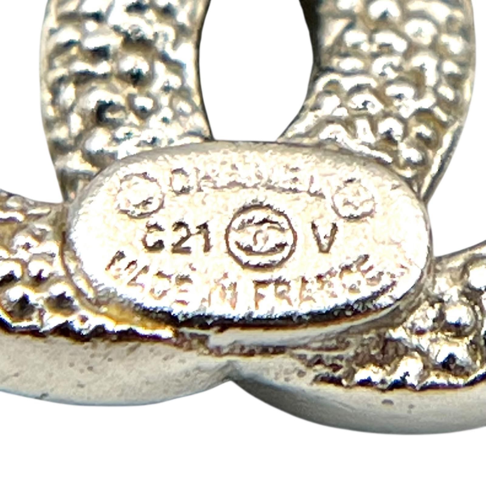 シャネル CHANEL ピアス ココマーク ラインストーン C21V メタル