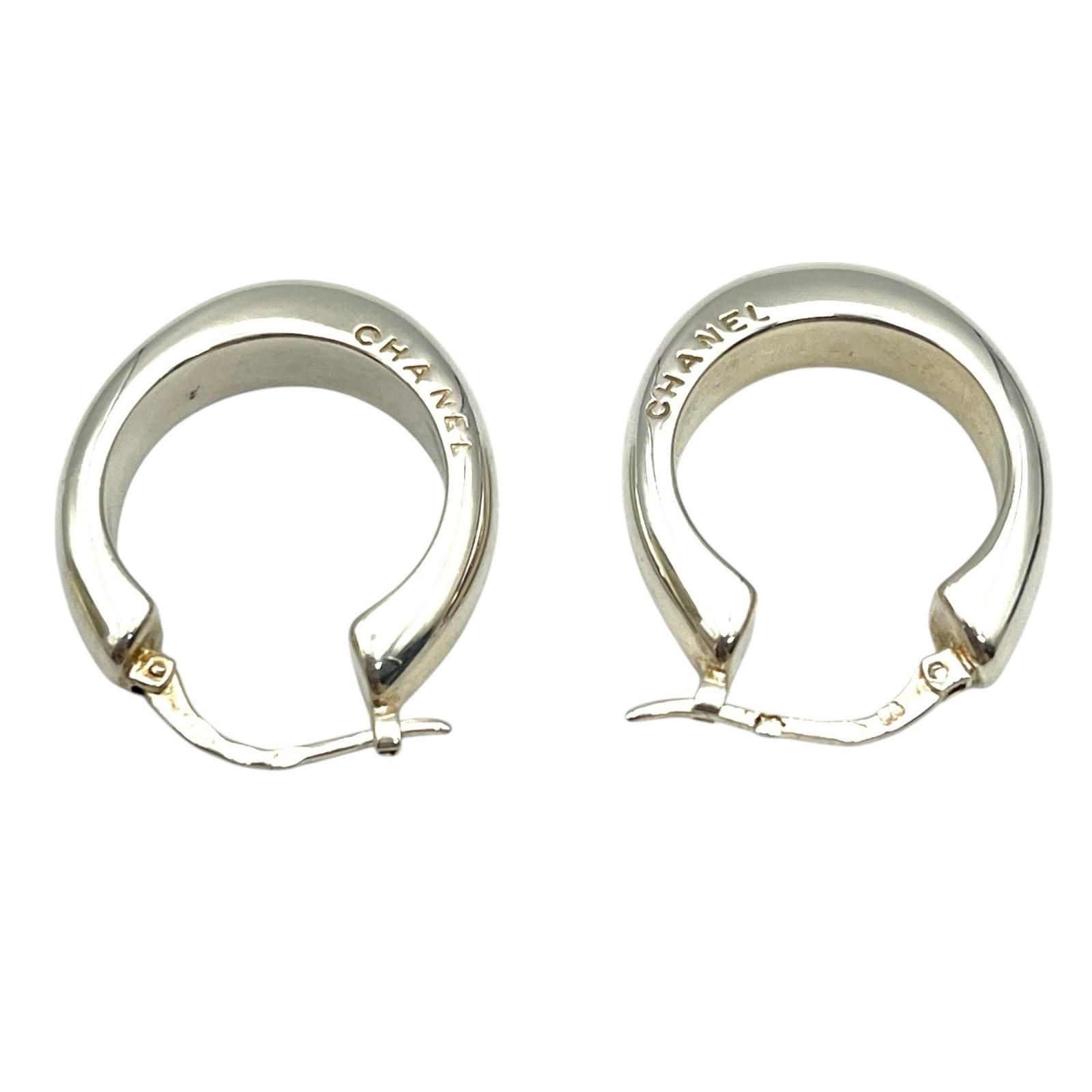 シャネル CHANEL ピアス フープピアス シルバー925 レディース - メルカリ